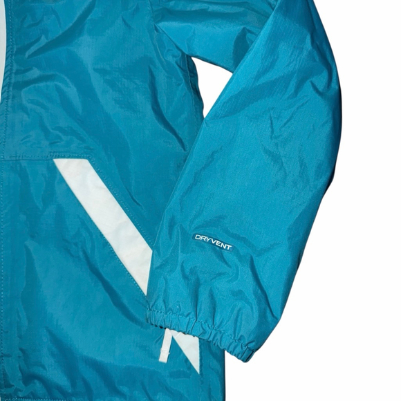 The North Face Girls Warm Storm Rain Jacket Deep Lagoon small (7/8) Fall Fleece - Picture 5 of 10